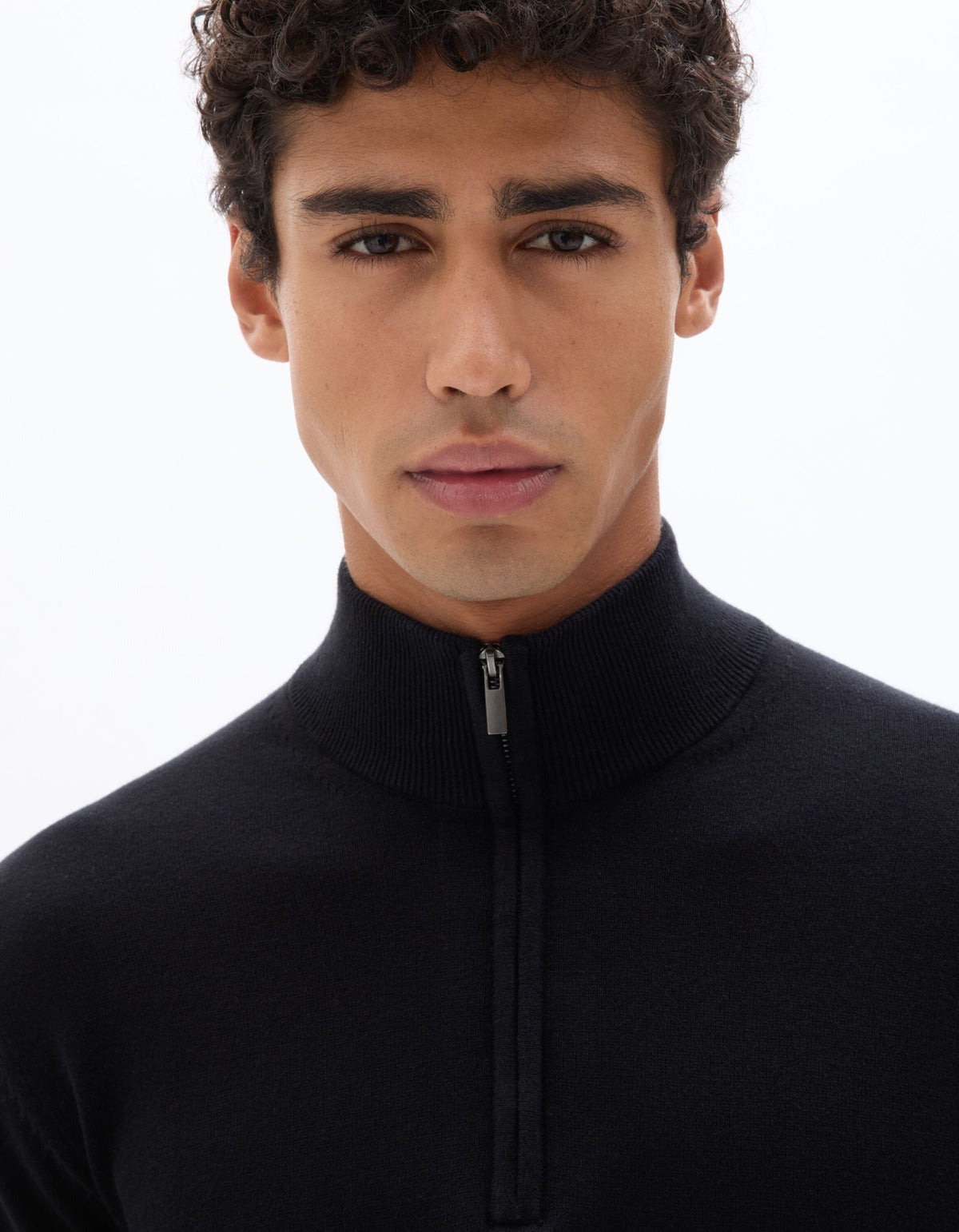 Turtle Neck Jumper - Black