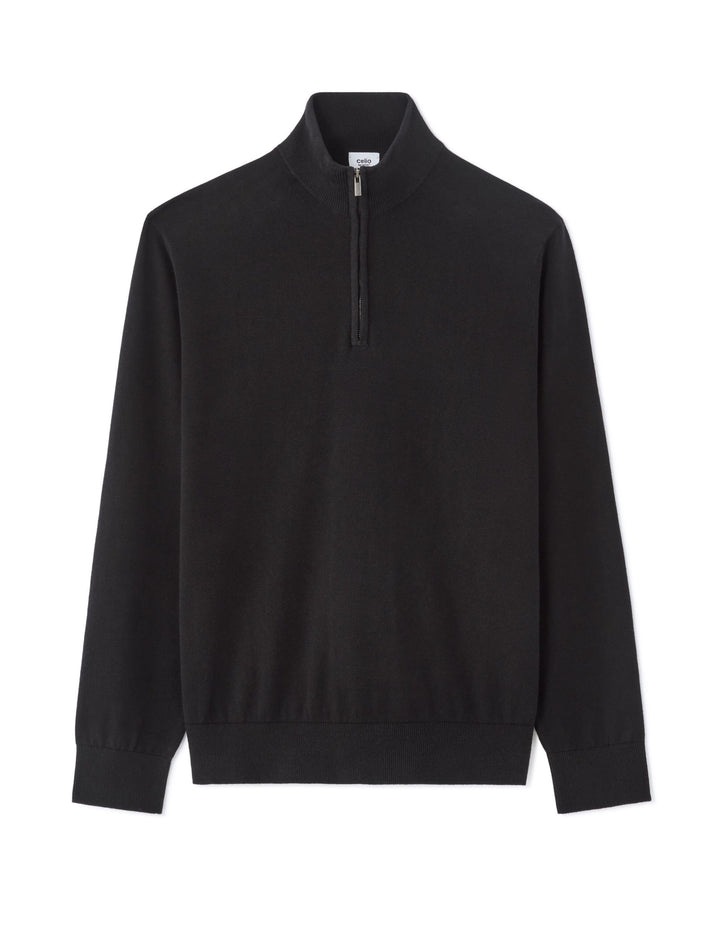 Turtle Neck Jumper - Black