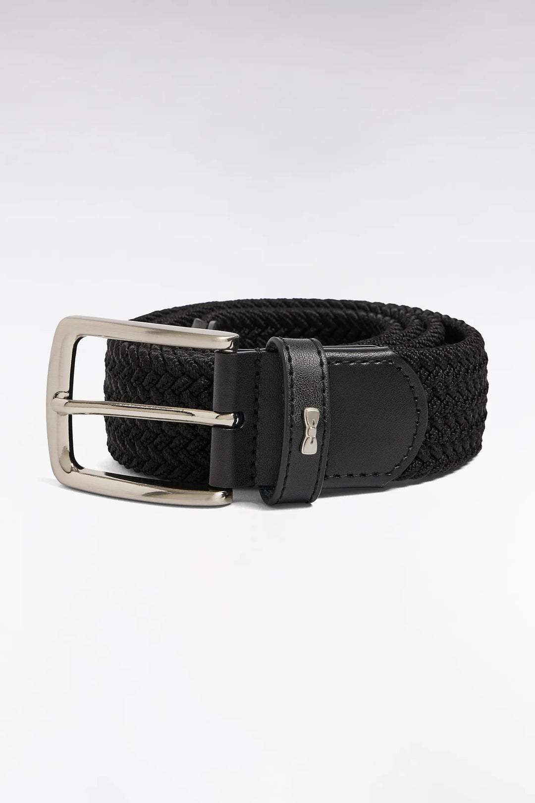 Black Elasticated Textile Belt