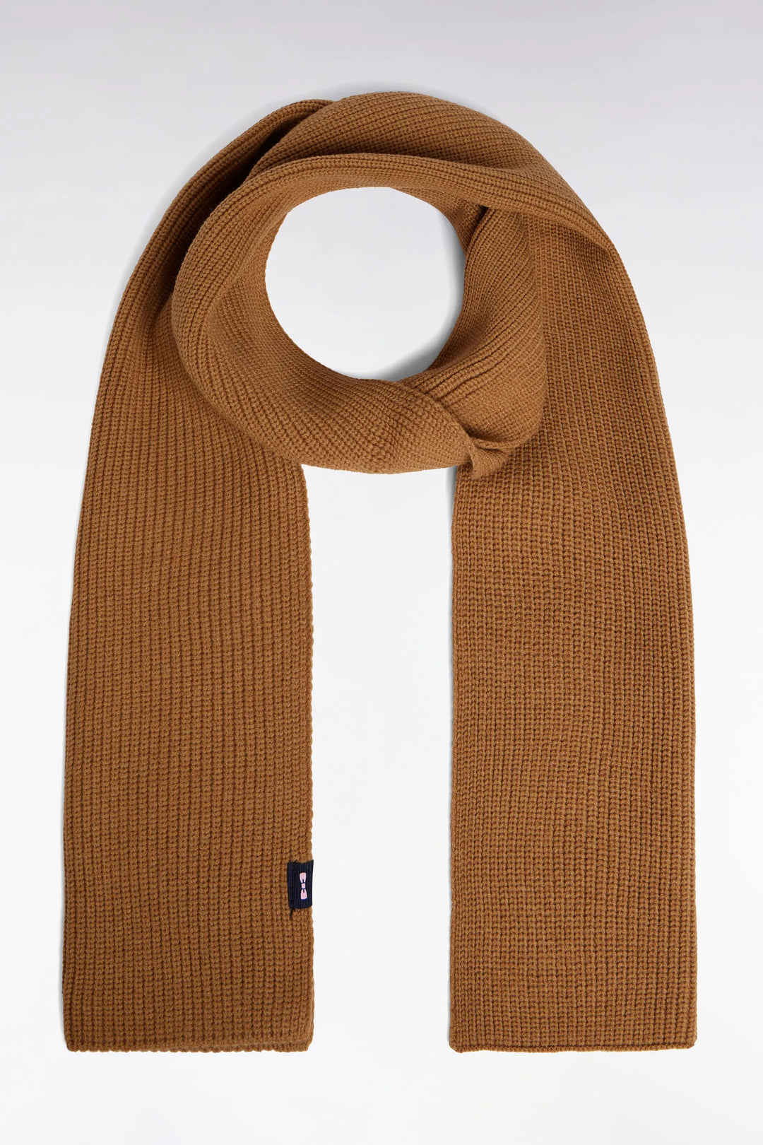 Camel Cotton-Blend Scarf