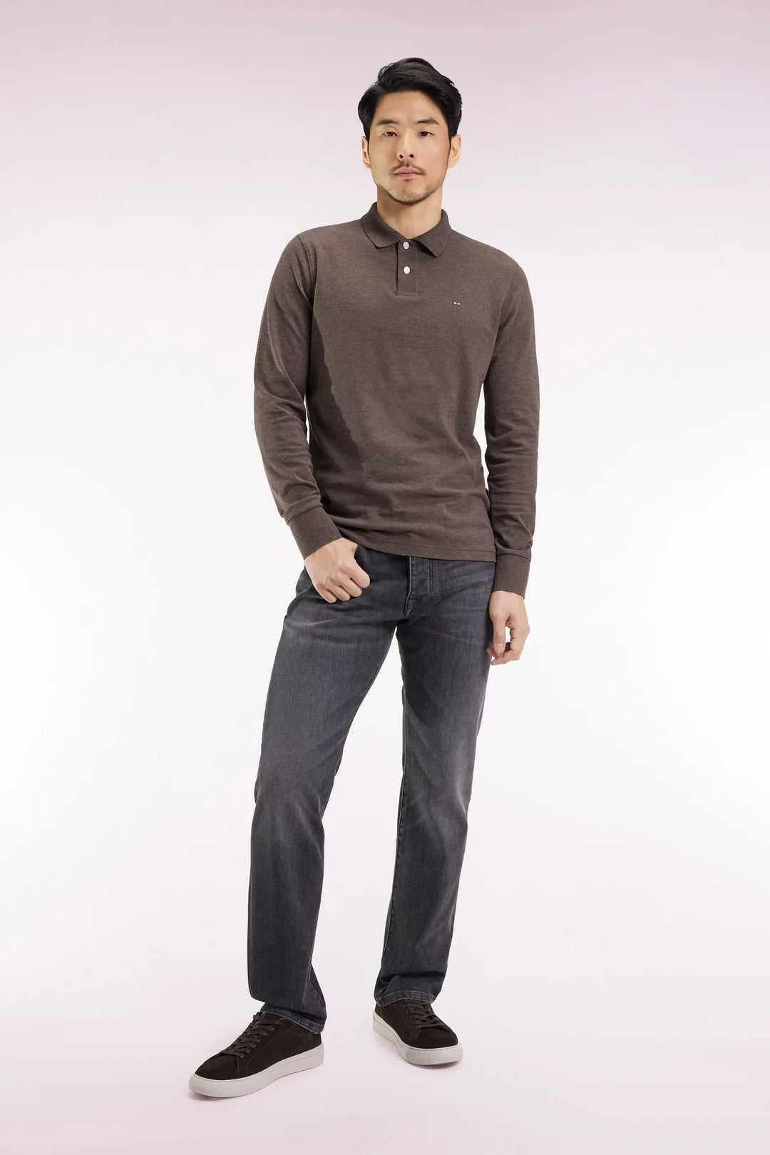 5-Pocket Jeans in Faded Grey Stretch Denim Blend with a Regular Fit