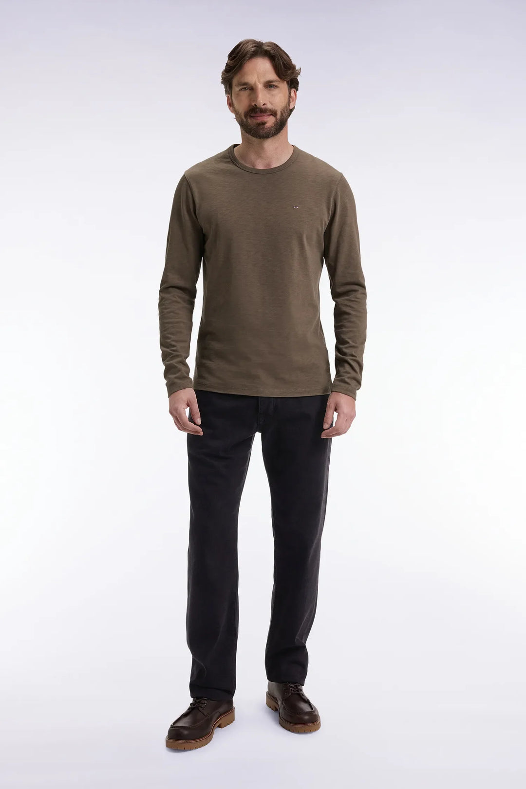 5-Pocket Jeans in Black Stretch Denim Blend with Regular Fit