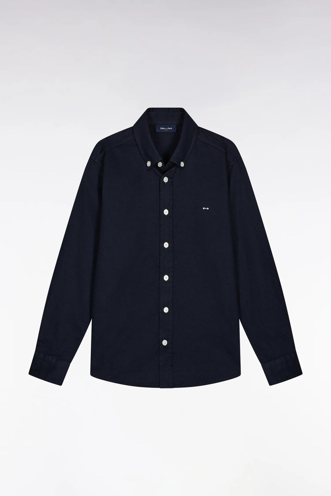 Navy Cotton Piqué Shirt