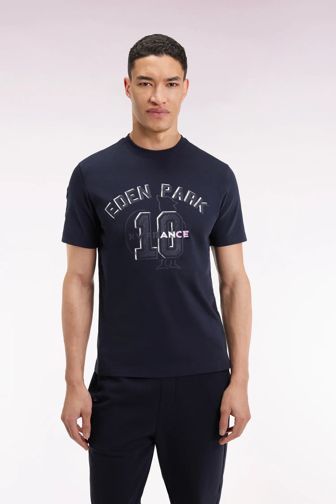 Navy Short-Sleeved T-Shirt XV De France