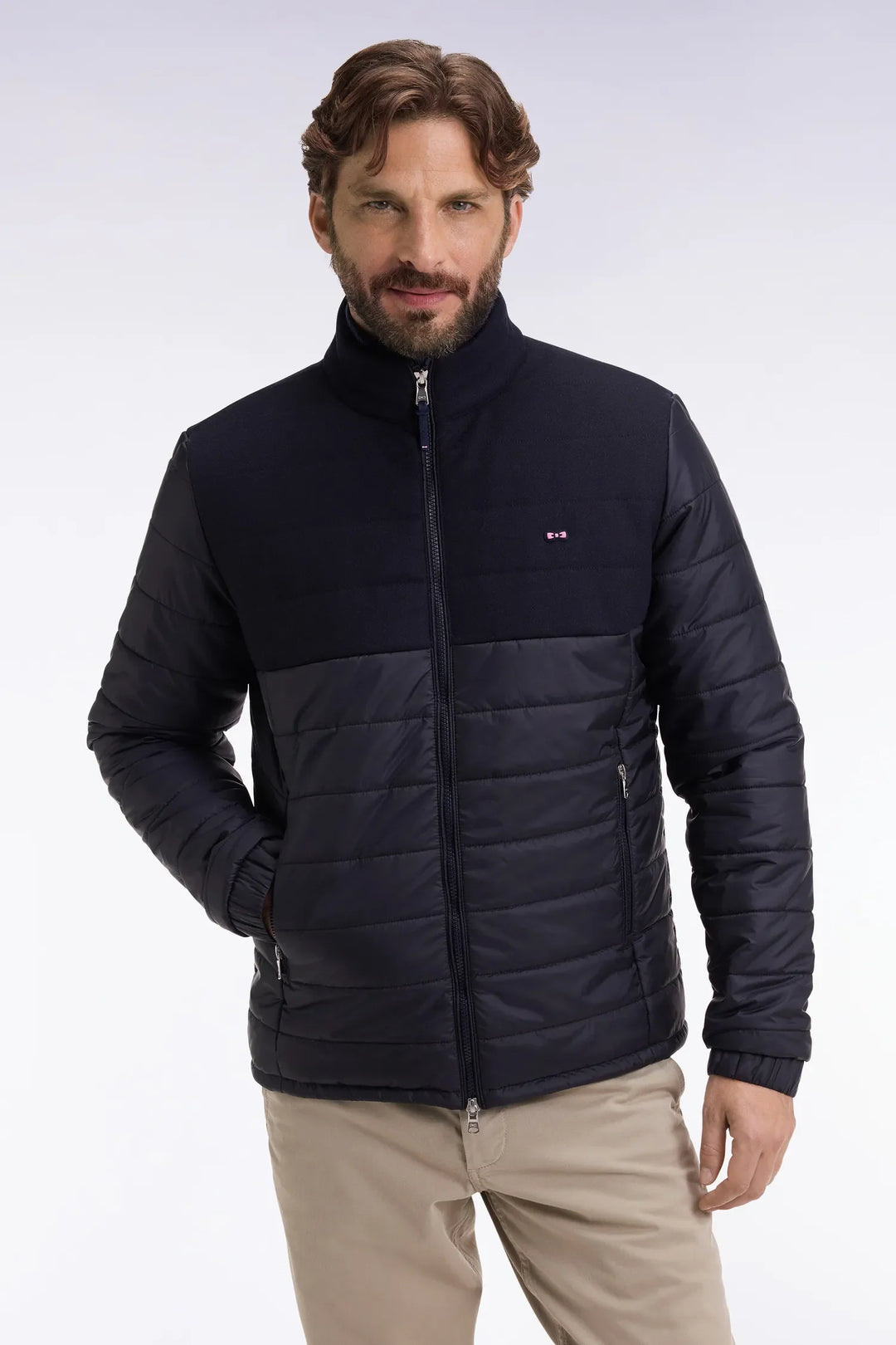 Marine Bi-Material Down Jacket