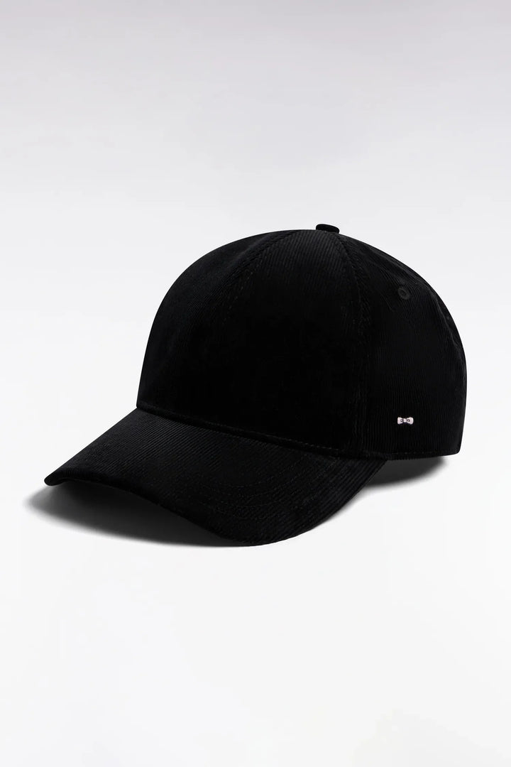 Black Corduroy Cap