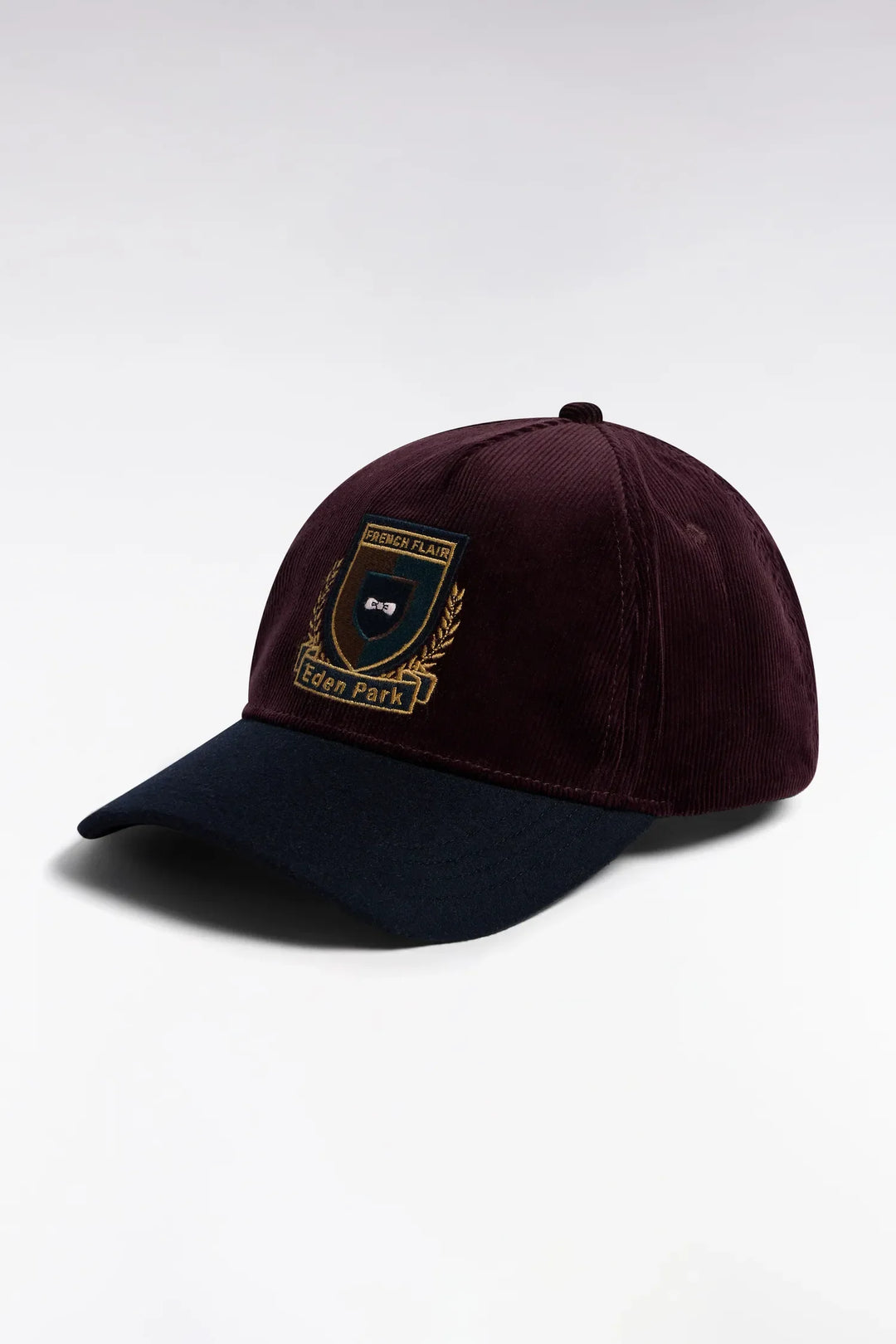 Brown Bi-Material Cap with Eden Park Patch
