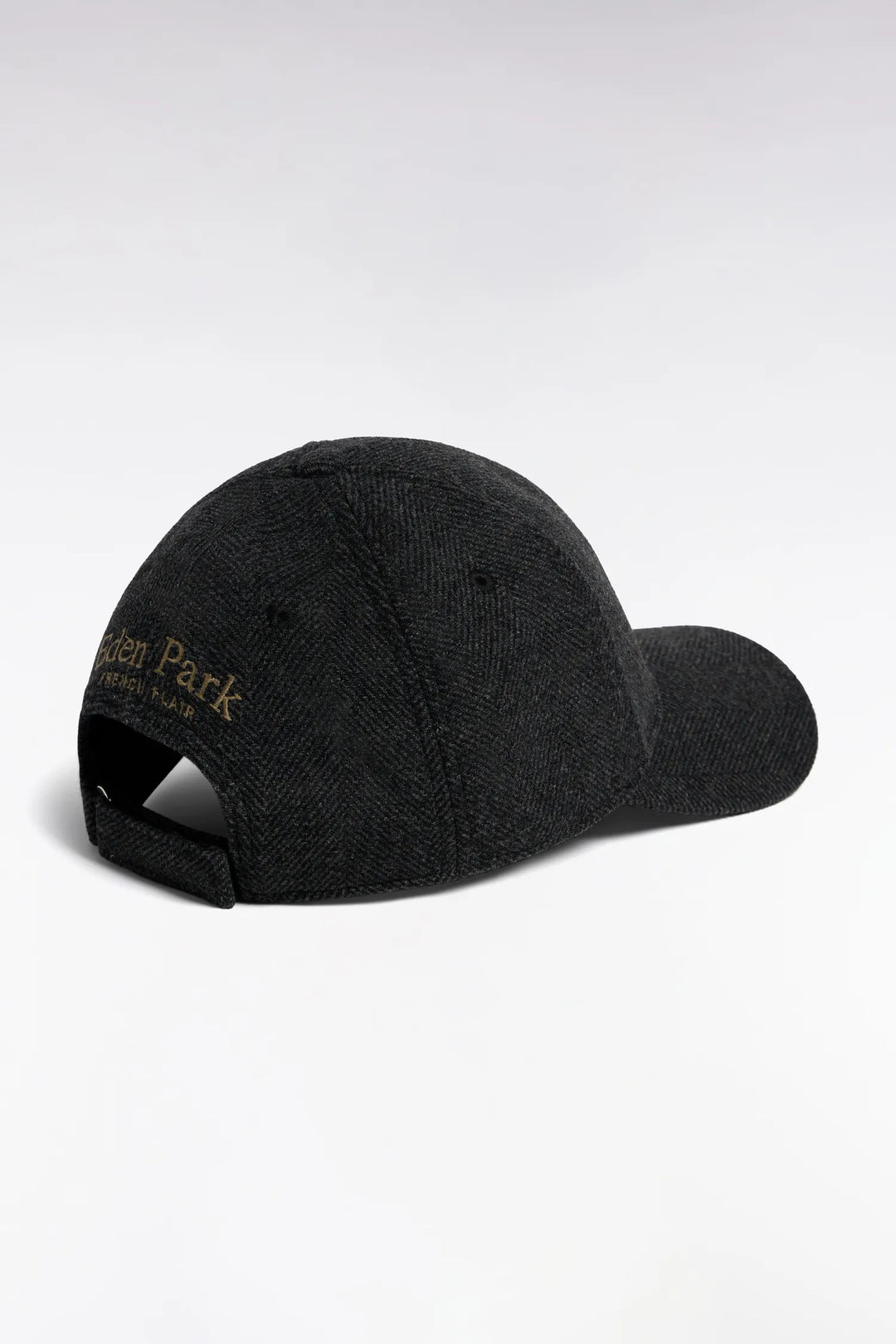 Grey Herringbone Wool Cloth Cap Patch Patch