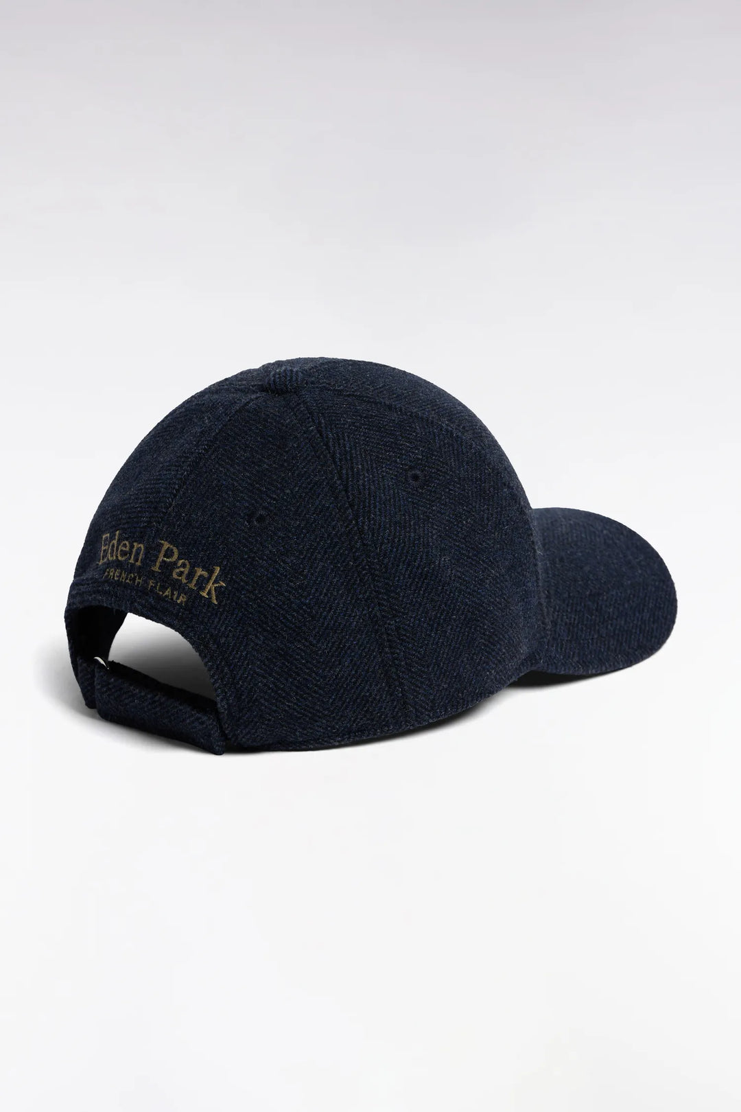 Brown Herringbone Wool Cloth Cap Patch Patch