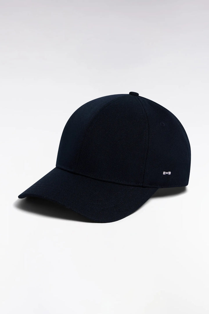 Navy Cotton Piqué Cap