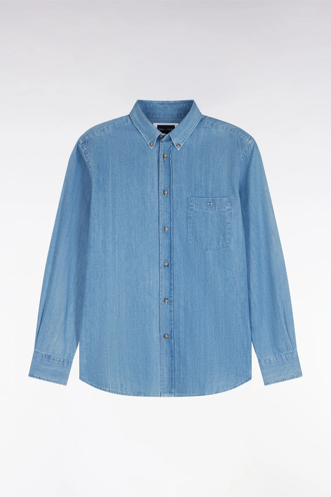 Straight Cut Sky Denim Shirt
