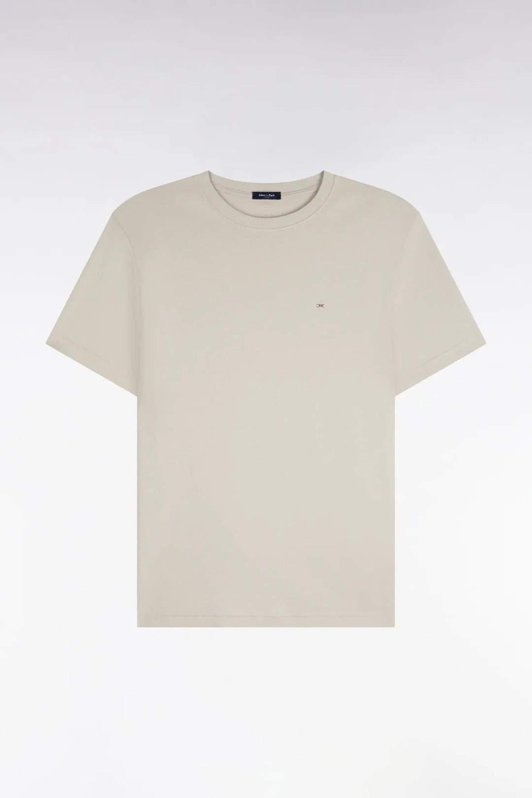 Short-Sleeved Raw Cotton Straight-Cut T-Shirt