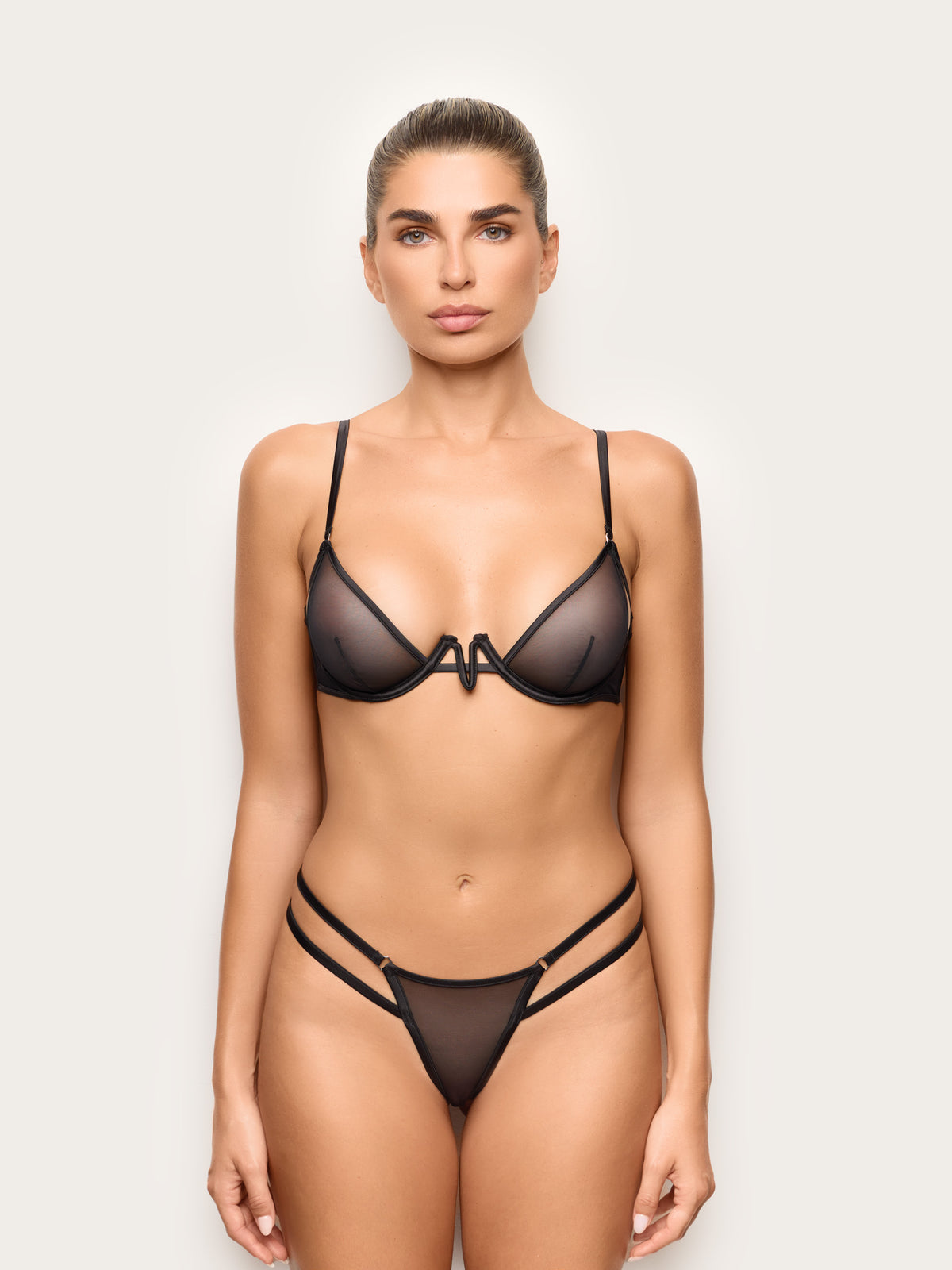 Open Brazilian Briefs - Black