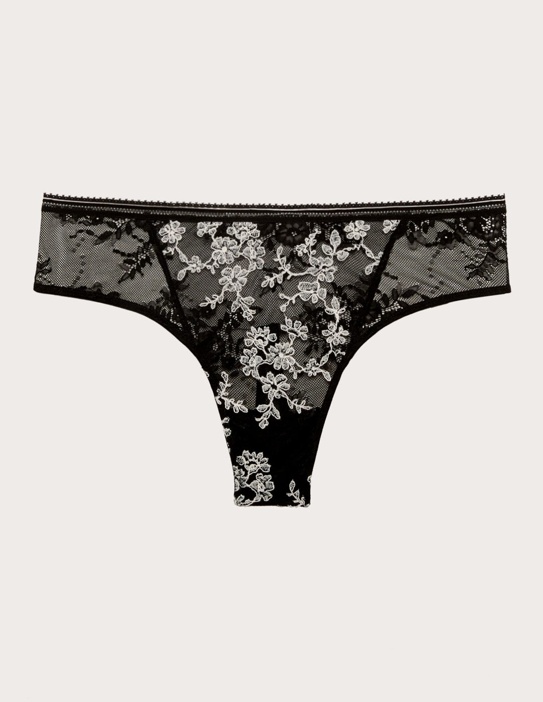 G-string French knickers - Black