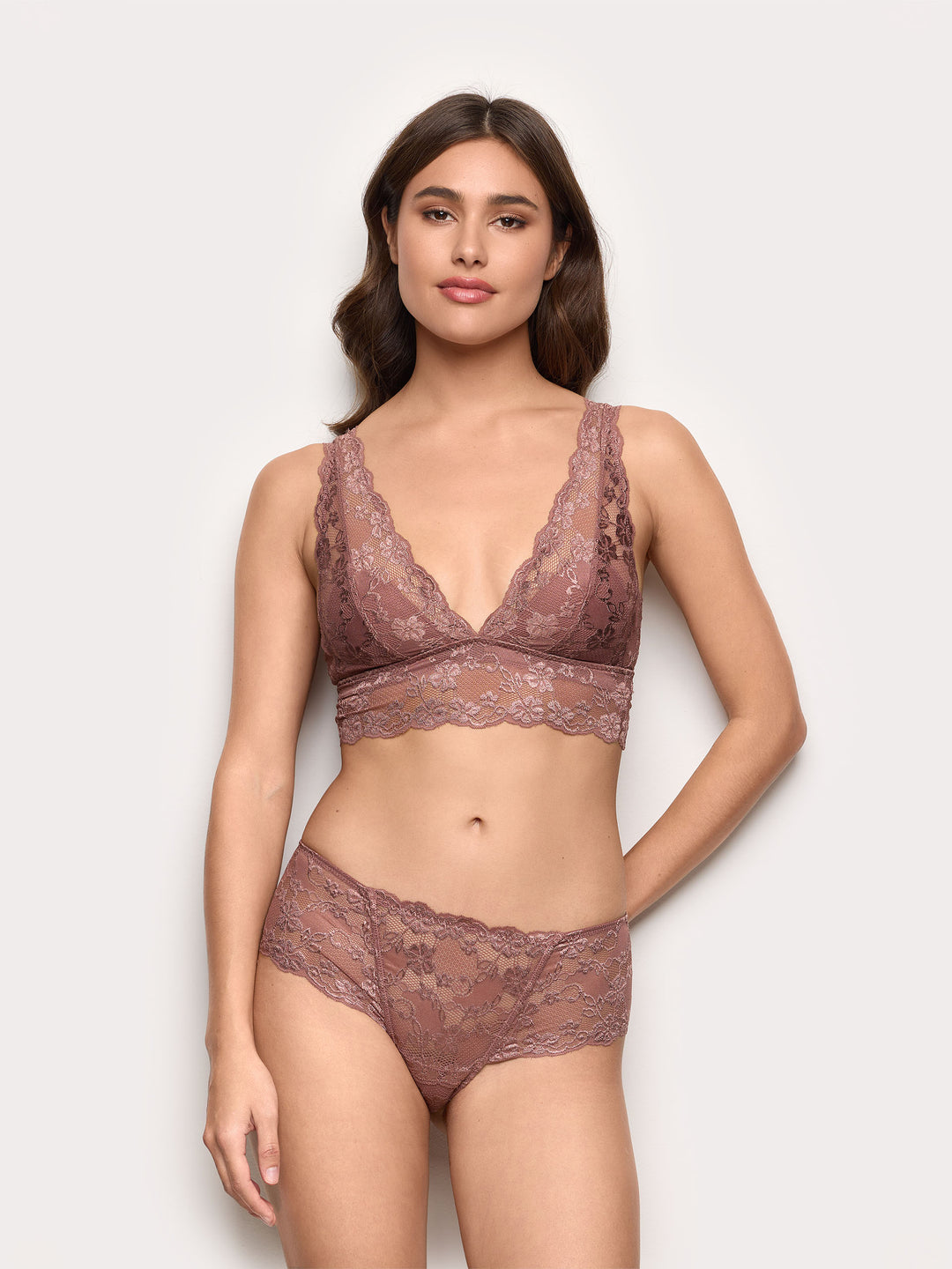 Brazilian knickers - Dark Mauve