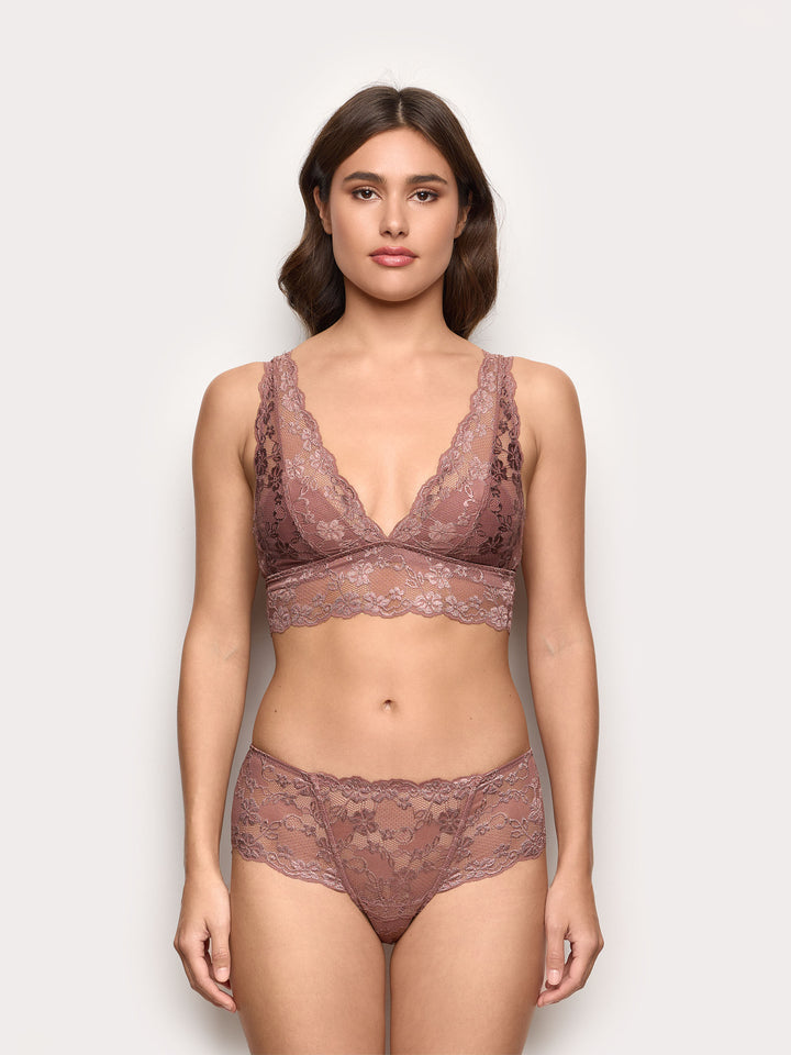Brazilian knickers - Dark Mauve