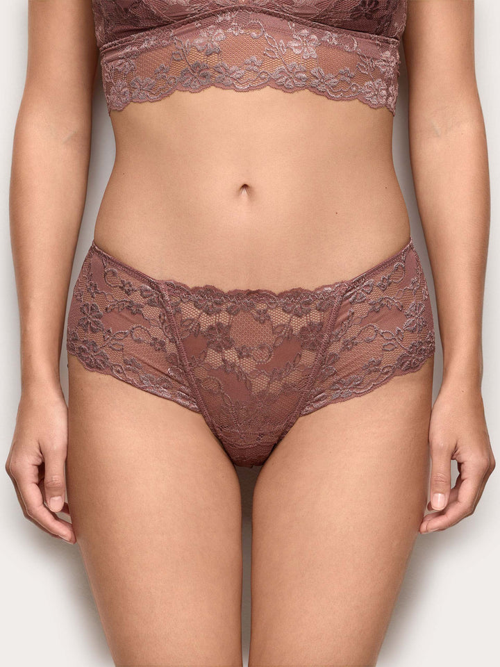 Brazilian knickers - Dark Mauve