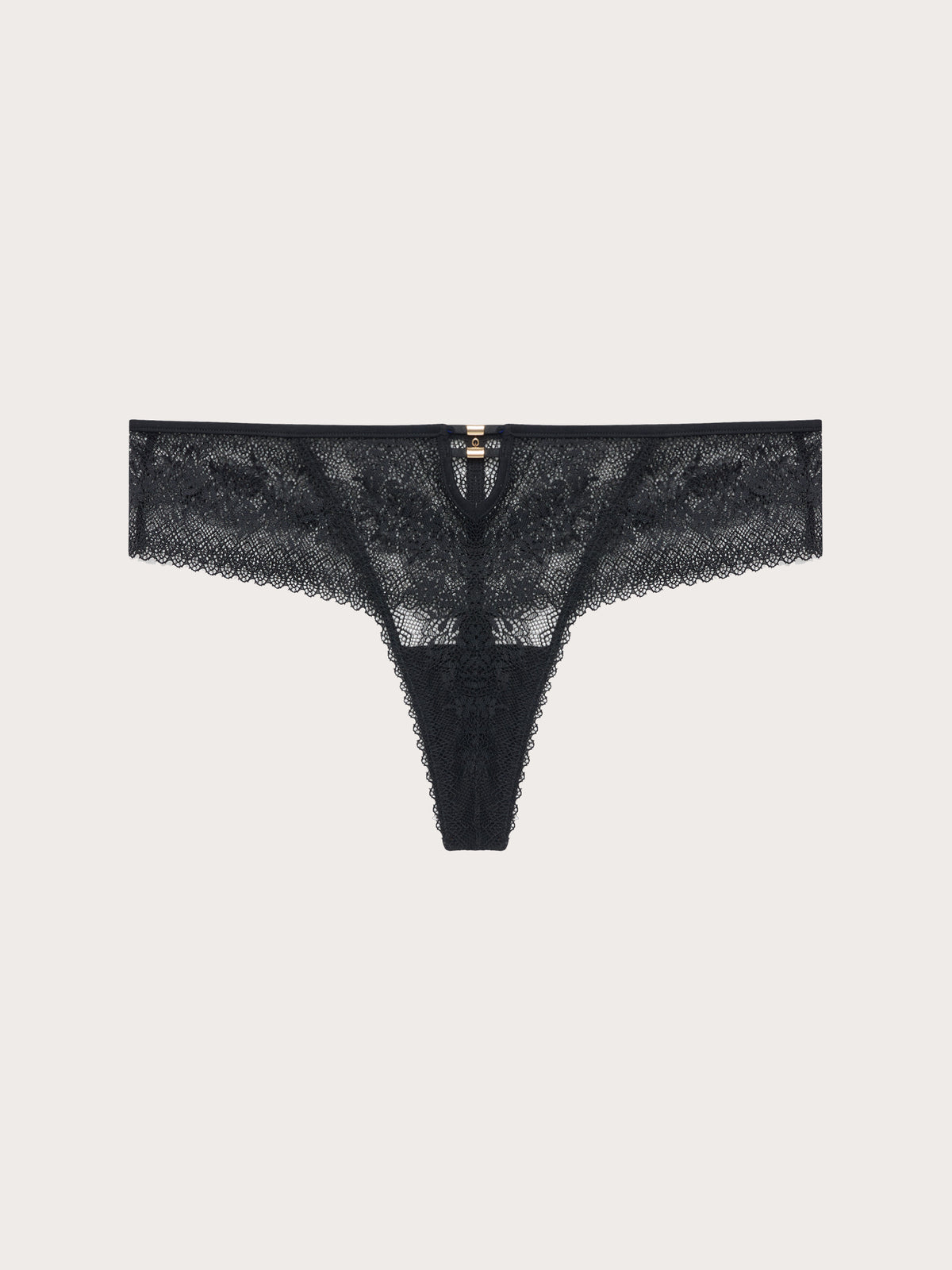 G-String French Knickers - Black