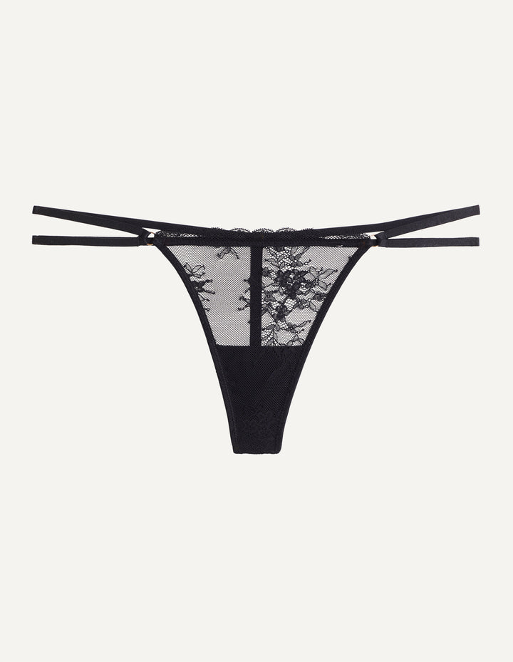 Low waist g-string - Black