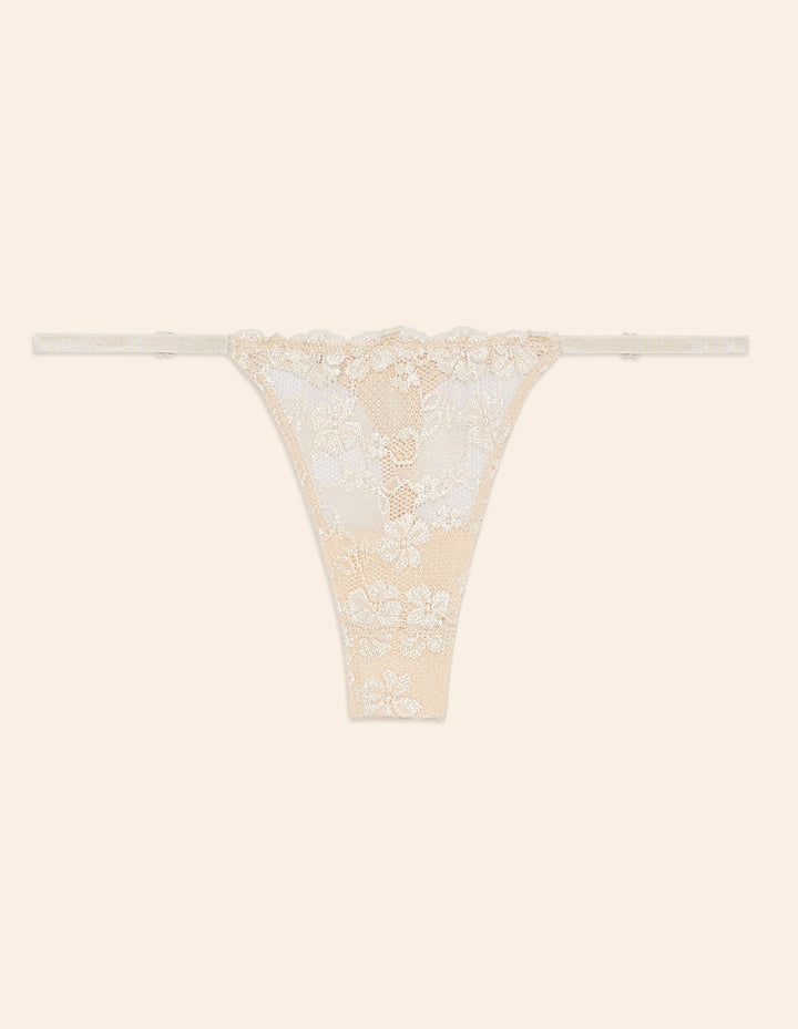 Low waist g-string - Brown