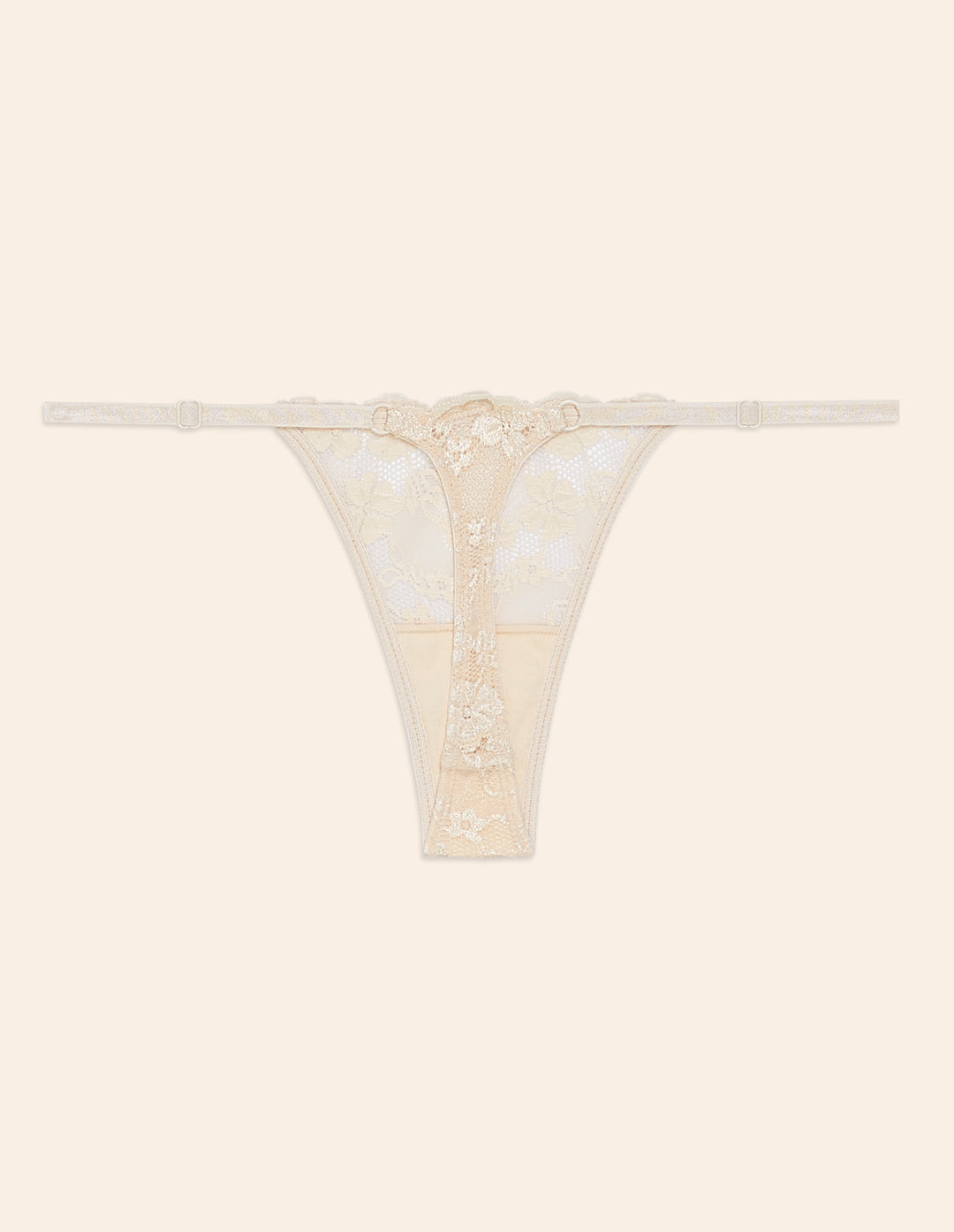Low waist g-string - Brown