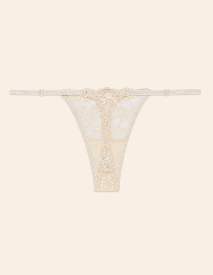 Low waist g-string - Brown