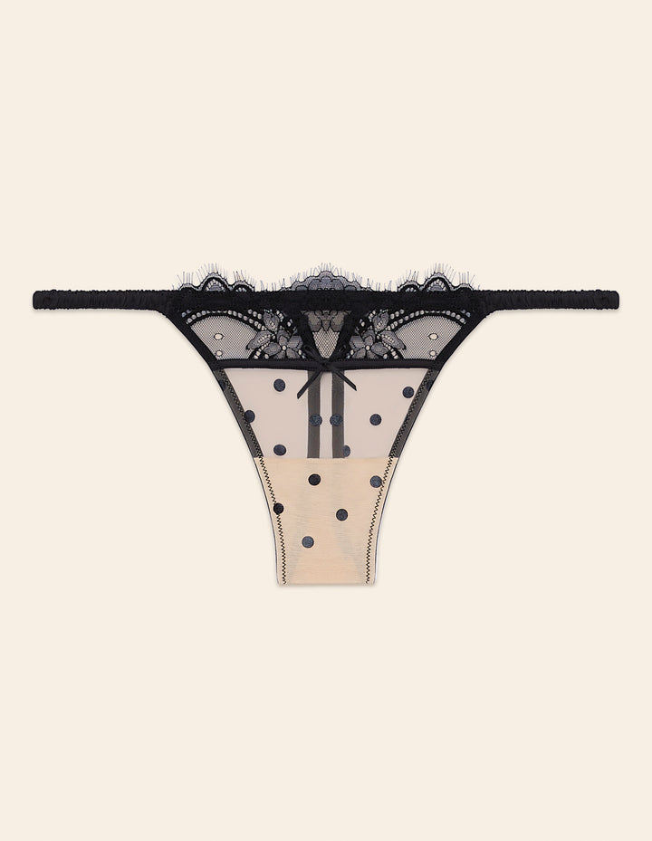Low waist g-string - Light Brown