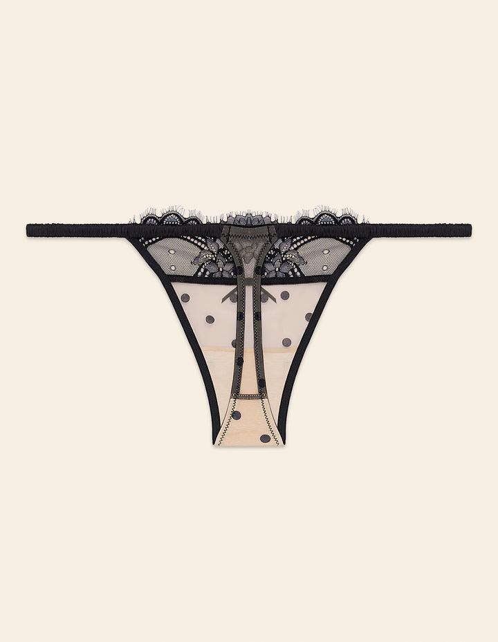 Low waist g-string - Light Brown