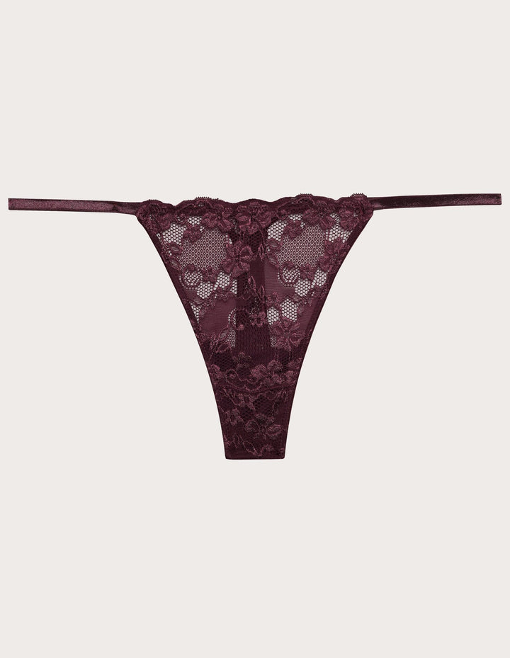 Low waist g-string - Brown