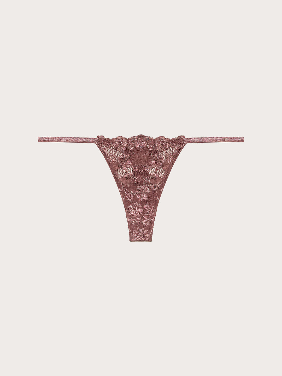 Low waist g-string - Dark Mauve