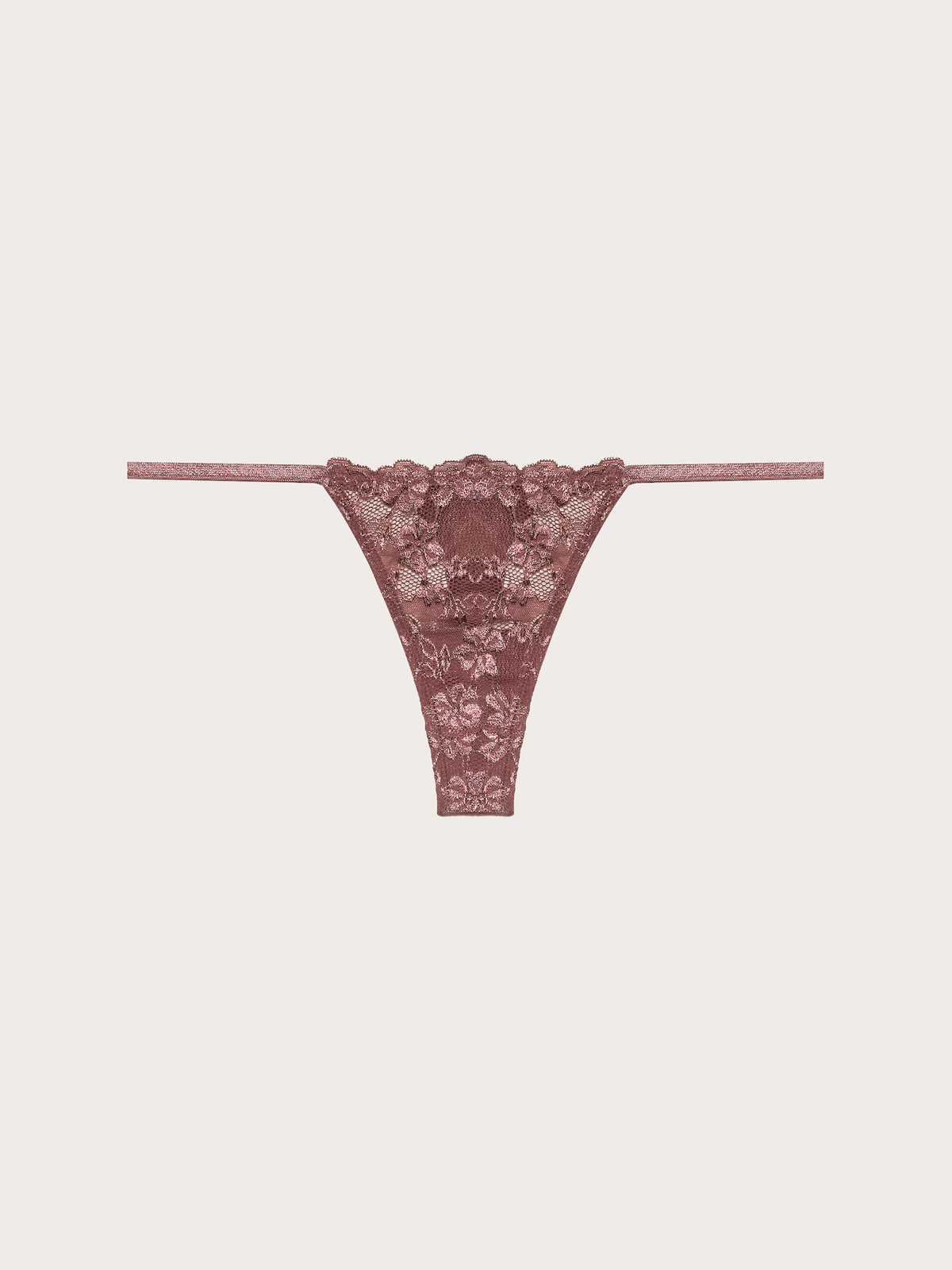 Low waist g-string - Dark Mauve