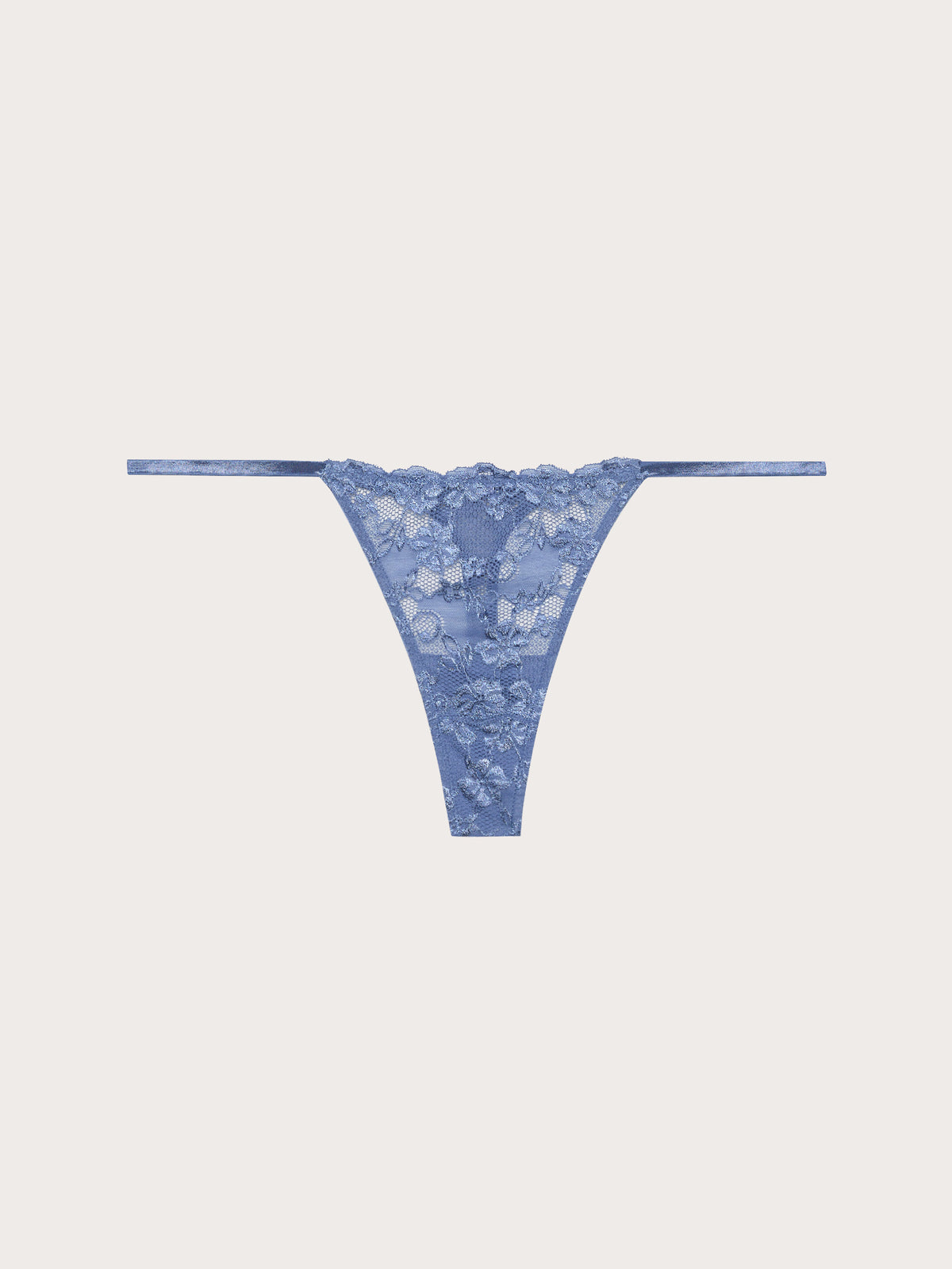 Low waist g-string - Denim