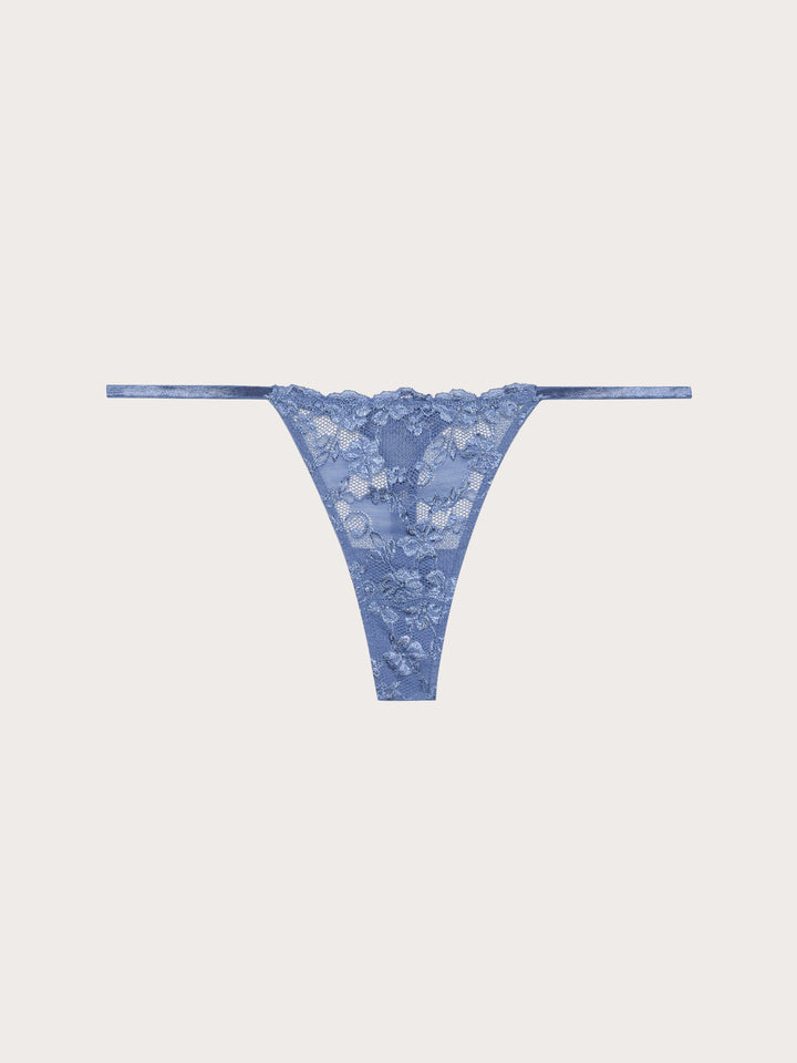 Low waist g-string - Denim