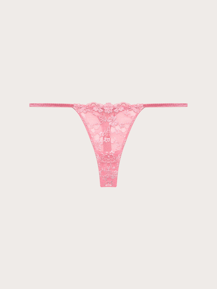 Low waist g-string - Candy Pink