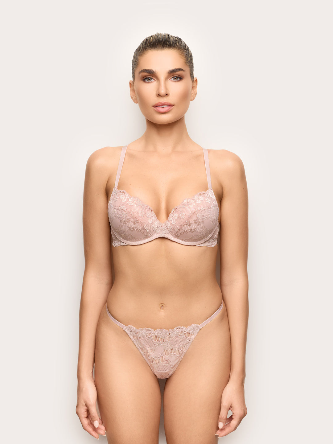 Low Waist G-String - Clay Rose