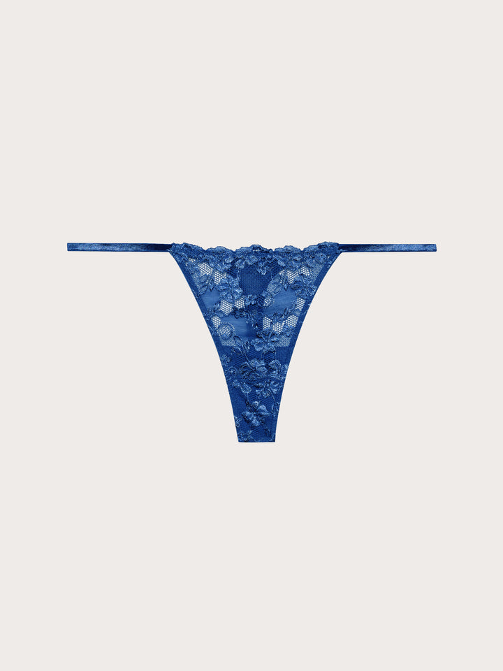 Low Waist G-String - Dark Blue