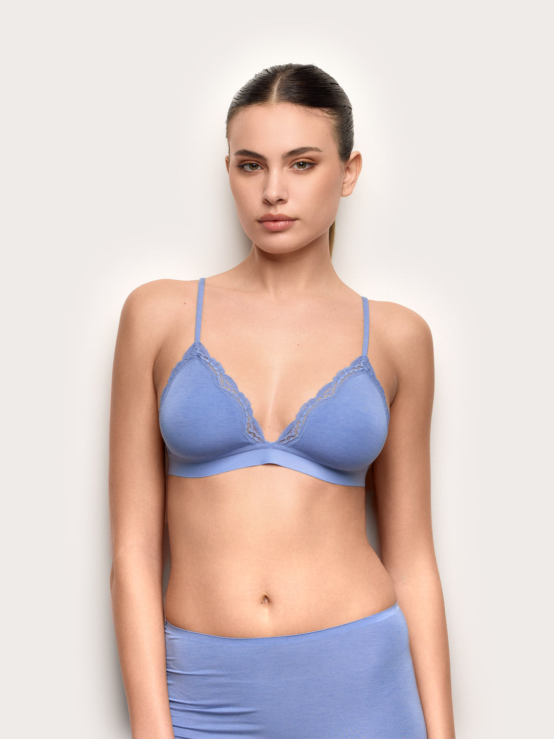 Triangle bra - Denim