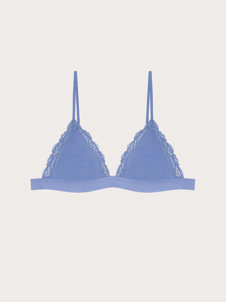 Triangle bra - Denim
