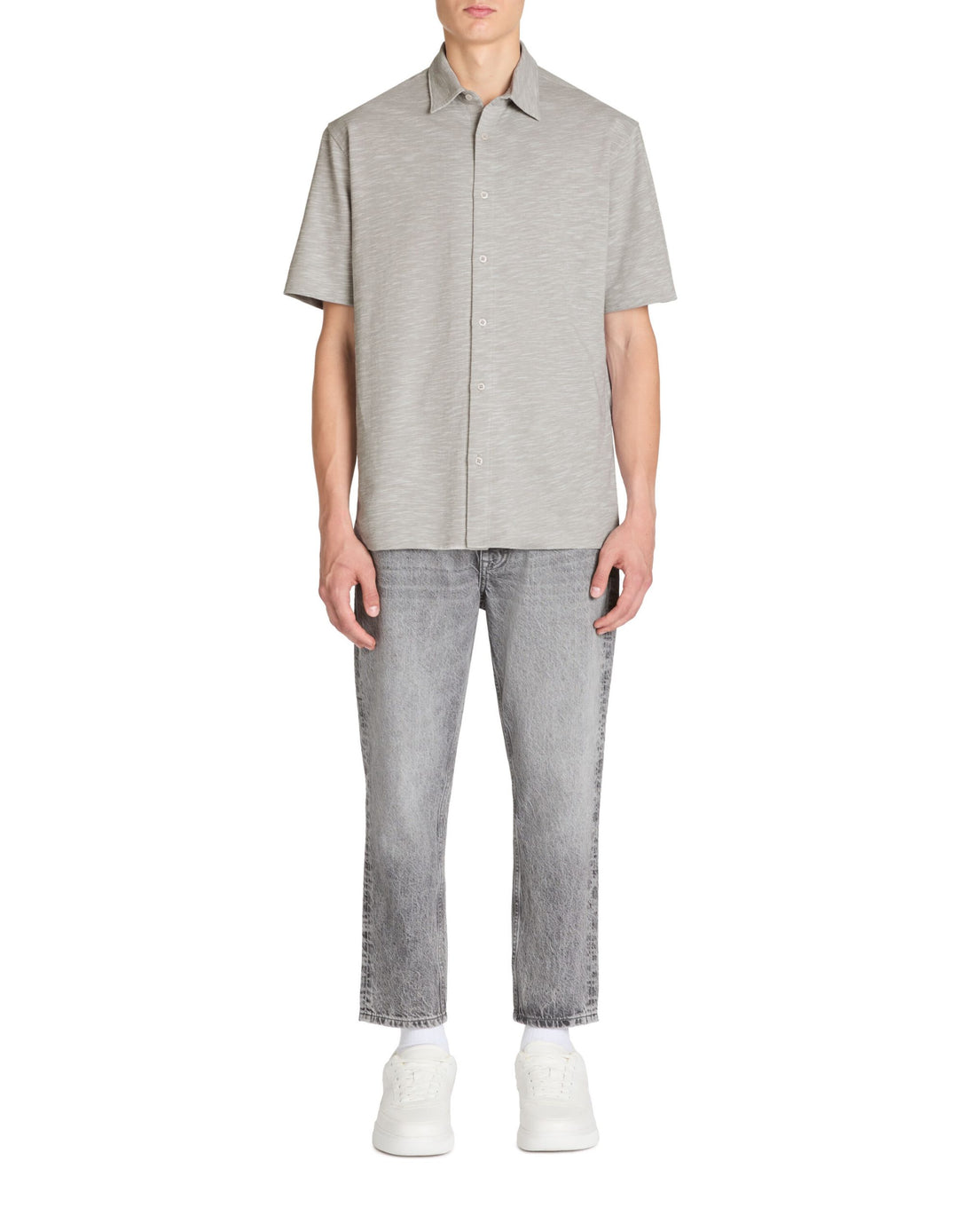 Short Sleeves Shirts - Light Grey