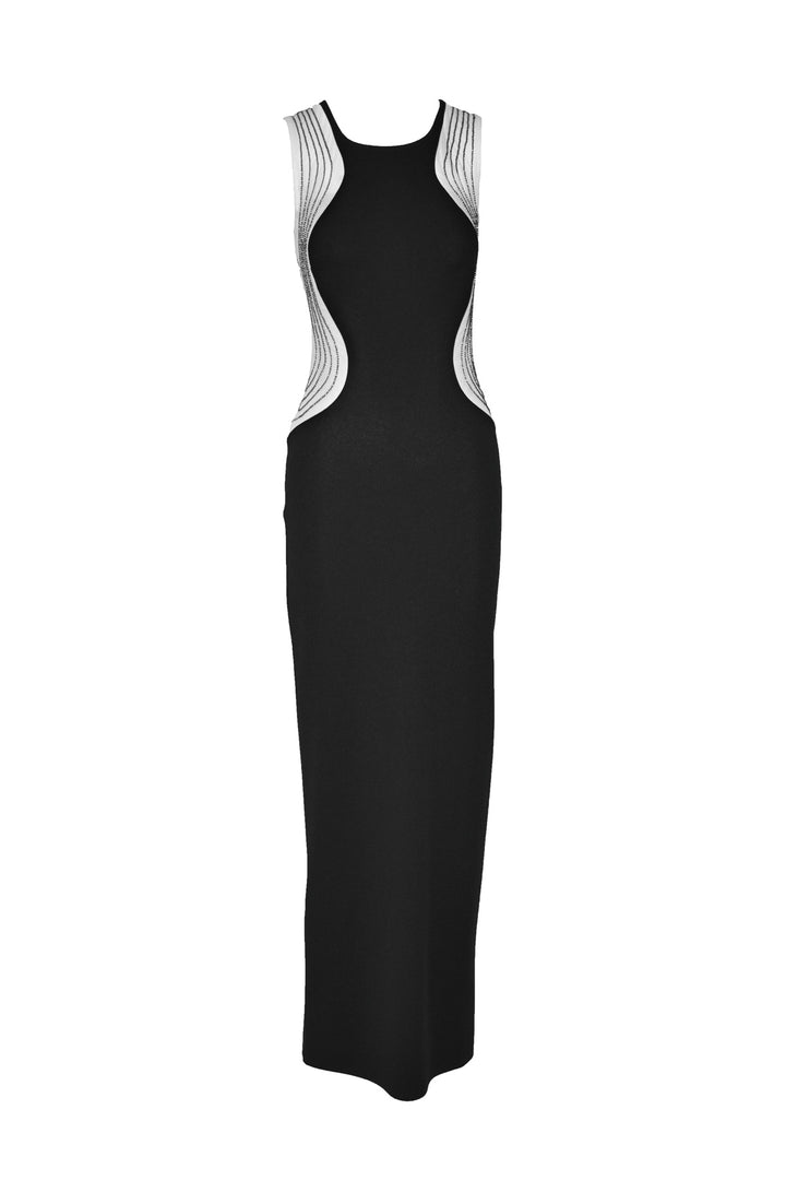 Dress - Black Flower