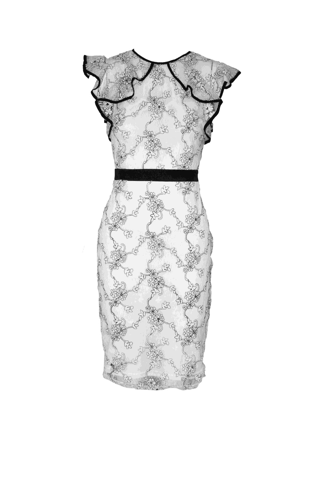 Dress - Black Flower