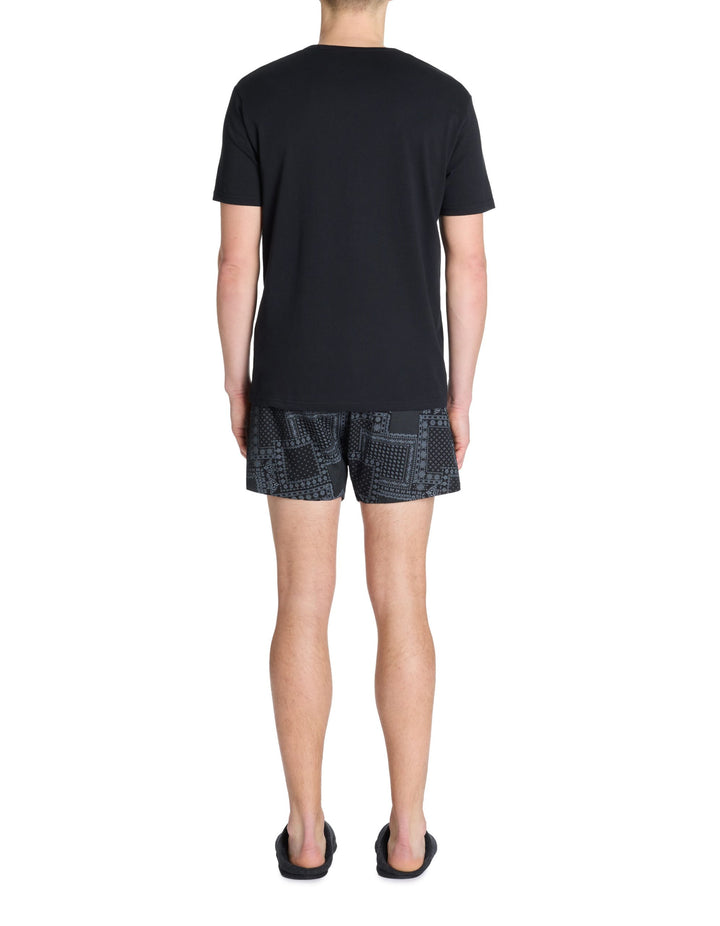 Pyjama/Bathrobe/Slippers - Black