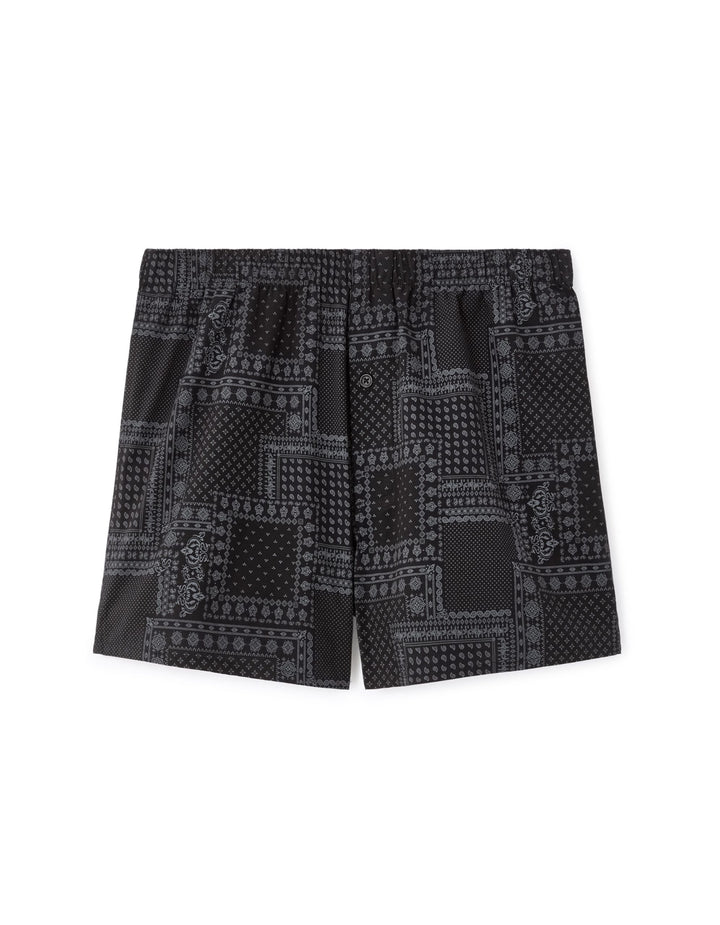 Pyjama/Bathrobe/Slippers - Black