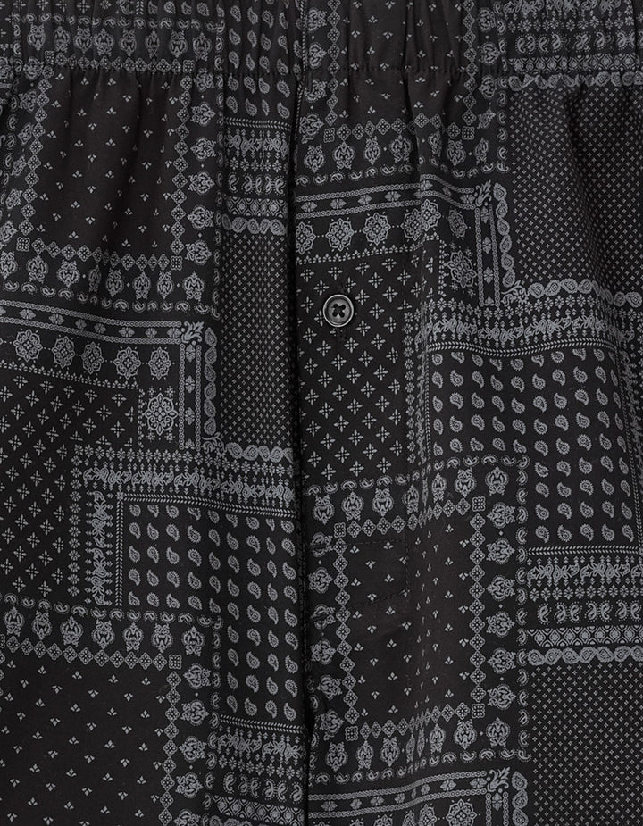 Pyjama/Bathrobe/Slippers - Black