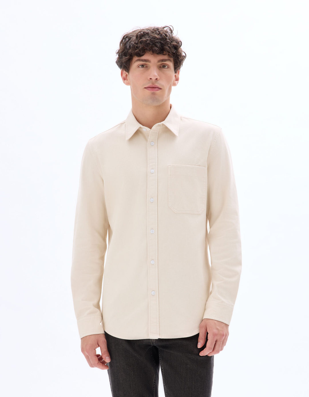 LONG SLEEVES SHIRT - Beige