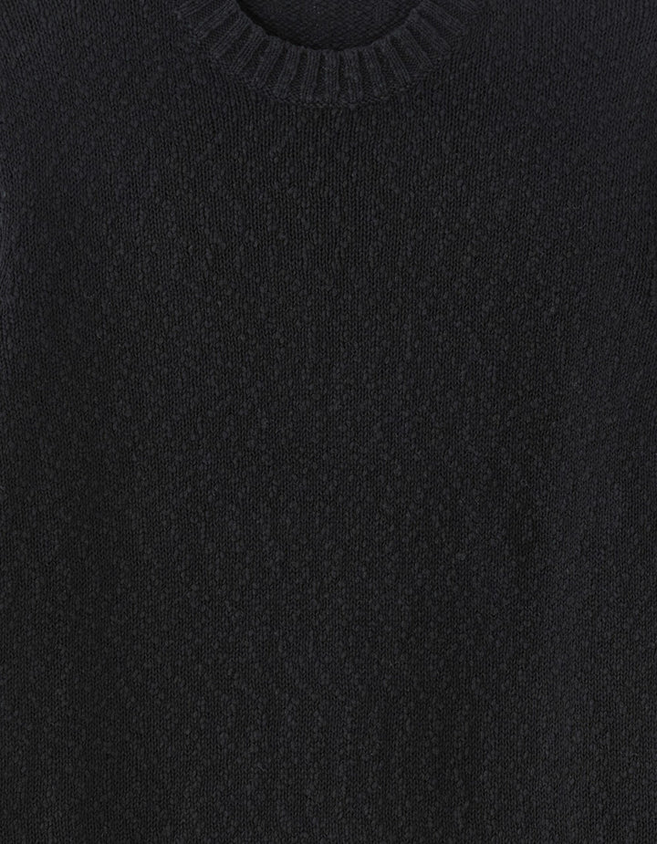 CREW NECK JUMPER - Black