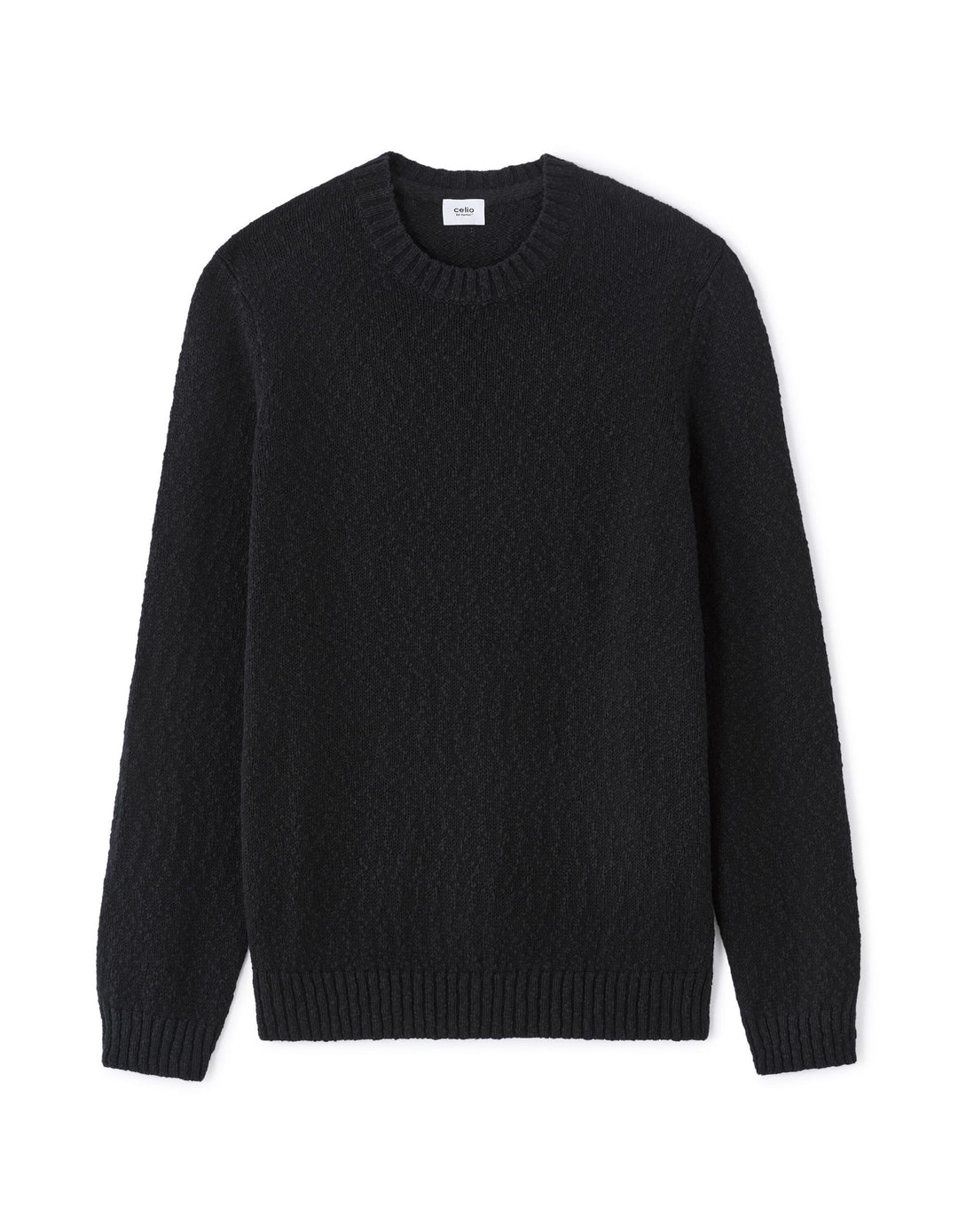 CREW NECK JUMPER - Black