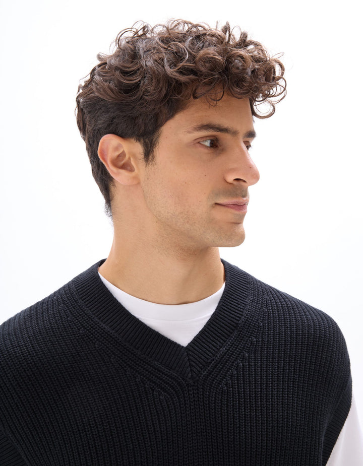 CREW NECK JUMPER - Black