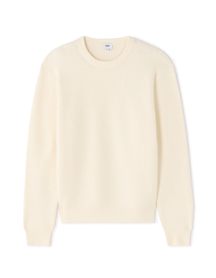 CREW NECK JUMPER - Beige