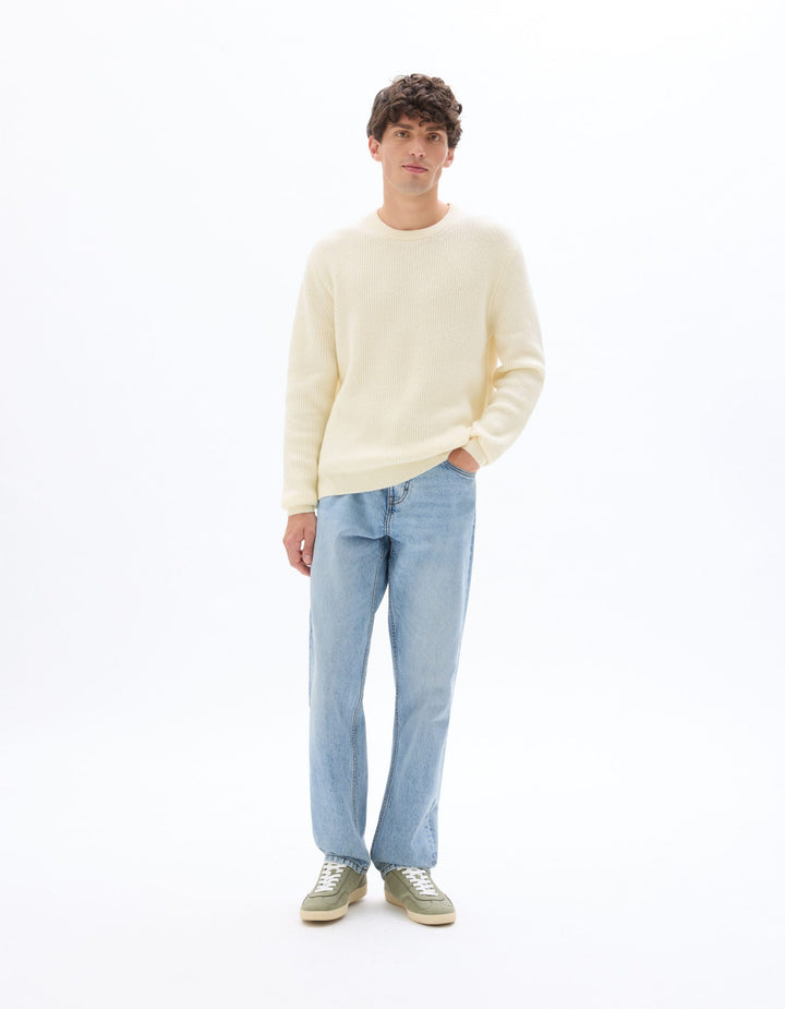 CREW NECK JUMPER - Beige